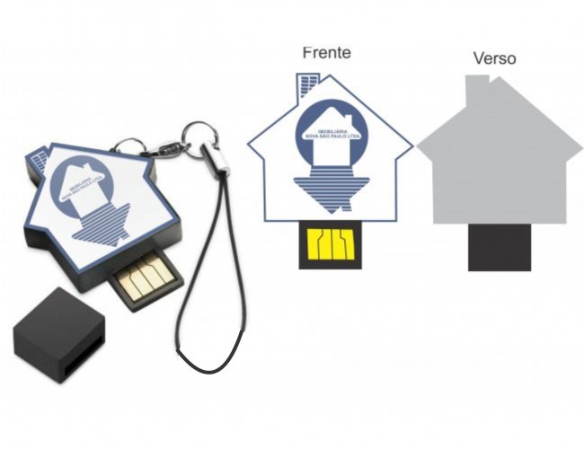 Pen drive ESTILIZADO - Modelo DEC 10101 Imobilirias