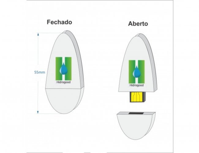 Pen drive estilizado - modelo DEC 10101 - gota