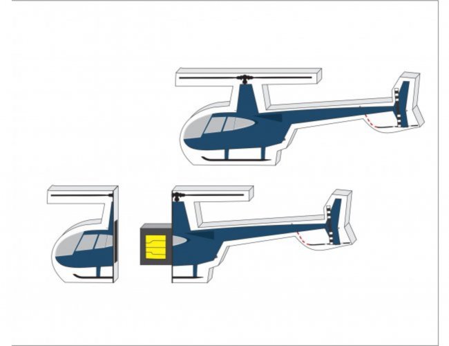 Pen Drive Estilizado - Modelo DEC 10101 - Formato Helicptero