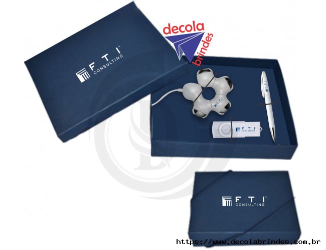 Kit Caneta, Pen drive e Hub - Modelo DEC 18211