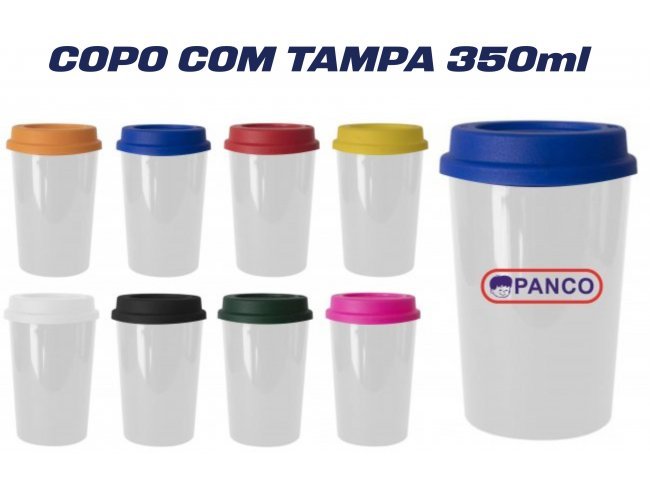 Copo com Tampa Personalizado Modelo DEC 5123