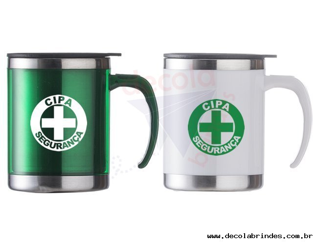 Caneca de Plstico e Inox - Modelo DEC 06520