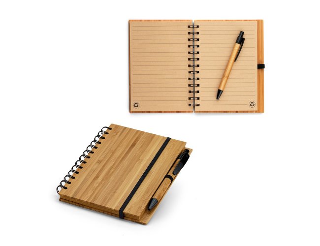 Caderno de Bambu - Modelo DEC 93485    18 x 13,5cm