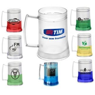 CANECA DE CHOPP COM GEL - DEC 1323  400ml