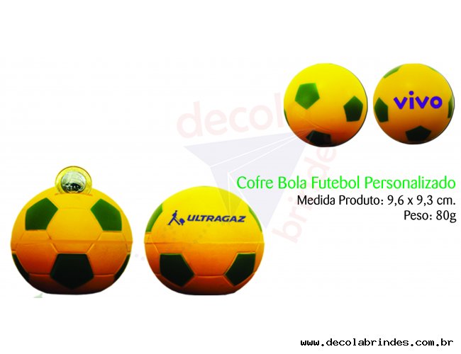 Cofre Bola de Futebol - Modelo DEC MB203