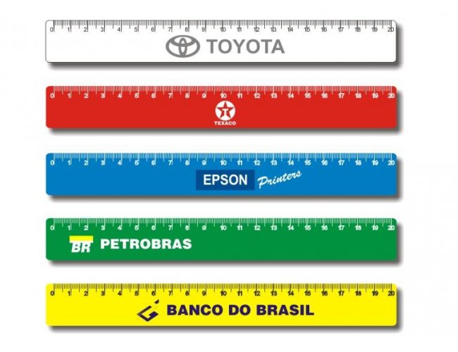 REGUA EM PVC (20cm) - MODELO DEC  13724