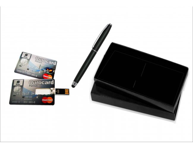 Kit Caneta Touch  e Pen drive Card - Modelo DEC 10107