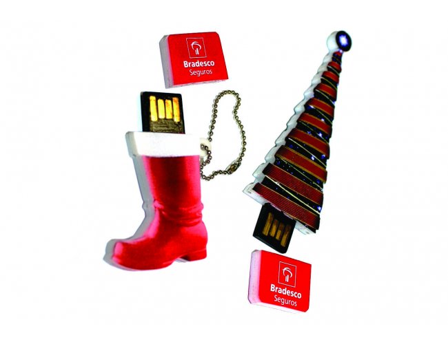 PEN DRIVE ESTILIZADO DE NATAL - DEC 10101