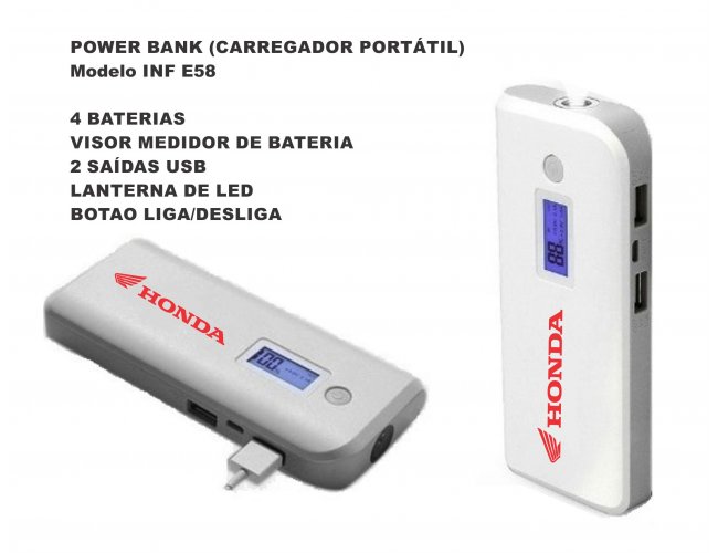 POWER BANK Carregador Porttil - MODELO DEC E58