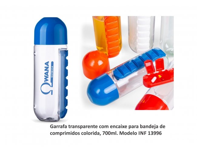 Squeeze 700ml Porta Comprimido Modelo DEC 13996