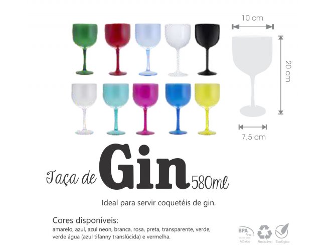 Copo de Gin Personalizado Modelo DEC 580